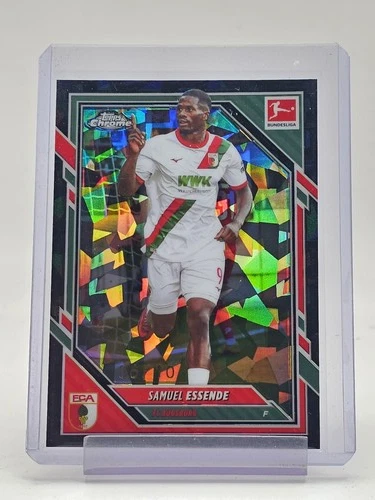 SAMUEL ESSENDE 2025-26 TOPPS CHROME BUNDESLIGA SAPPHIRE BLACK REFRACTOR Q5332