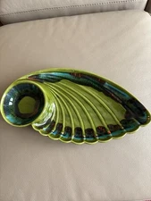 Vintage Mid-Century Modern California Pottery Chip and Dip Set R-134