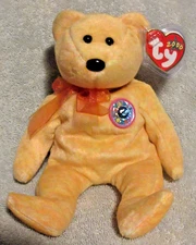 Ty Beanie Baby Sunny the Bear DOB February 12, 2000 MWMT Free Shipping