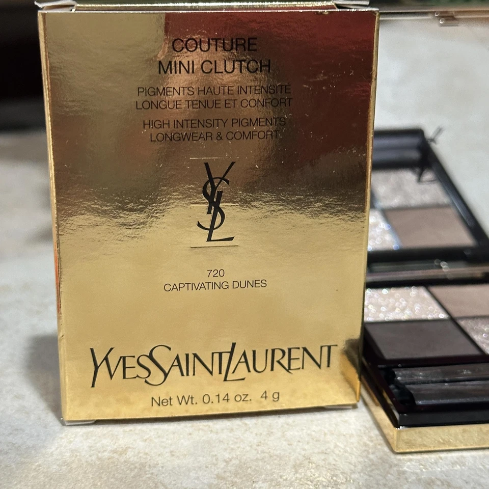 YSL Couture 迷你离合器眼影四 720 迷人的沙丘 4 克法国制造 — 第 4/4 张图片