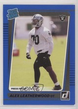 2021 Panini Donruss Rated Rookie Press Proof Blue Alex Leatherwood #335 4a0