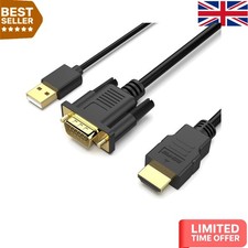 Image of 1.8M VGA to HDMI Cable - 1080P High Definition Video with USB Audio Support