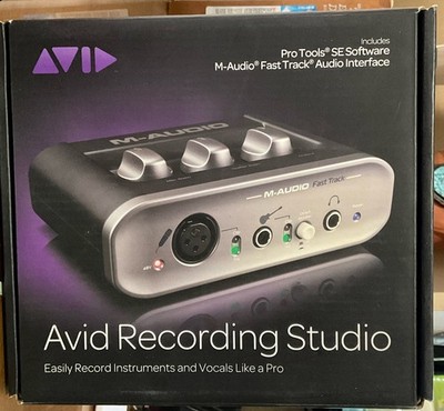 Avid Recording Studio W/M-audio Fast Track USB Interface
