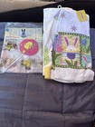 Easter Tablecloth Plastic & 2 New Dish Rags Easter