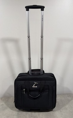 Samsonite Carry On Wheeled Luggage/Laptop Black Briefcase Style (16  x 12 x 8 )