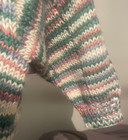 baby sweater 12-18mo, hand-knit by professional knitter, multicolor, cardigan — photo 5