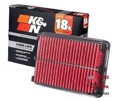 Engine Air Filter: Long Life 18,000 Mile Replacement Air Filter - Compatible