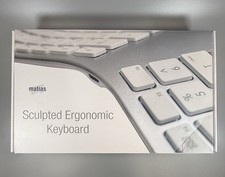 Matias FK413D Sculpted Ergonomic Rechargeable Keyboard. Open Box. 120 Retail