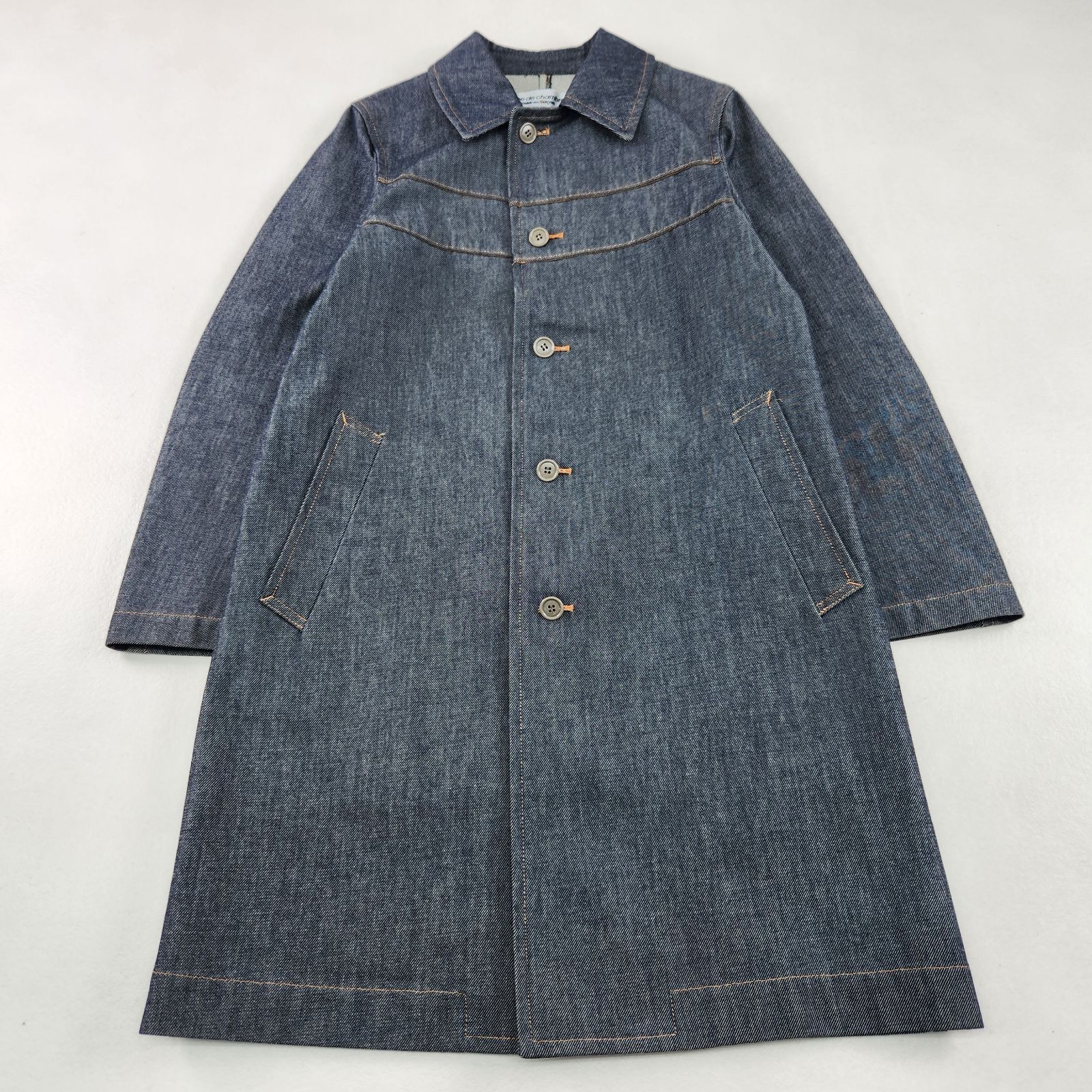 Comme des Garçons, Cappotto COMME des GARÇONS denim indaco occidentale archivio vintage W5532