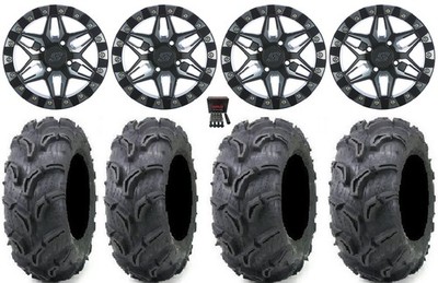 Sedona Split 6 Bdlk 14'' Wheels Mh +30mm 27'' Zilla Tires RZR XP 1000 / PRO XP