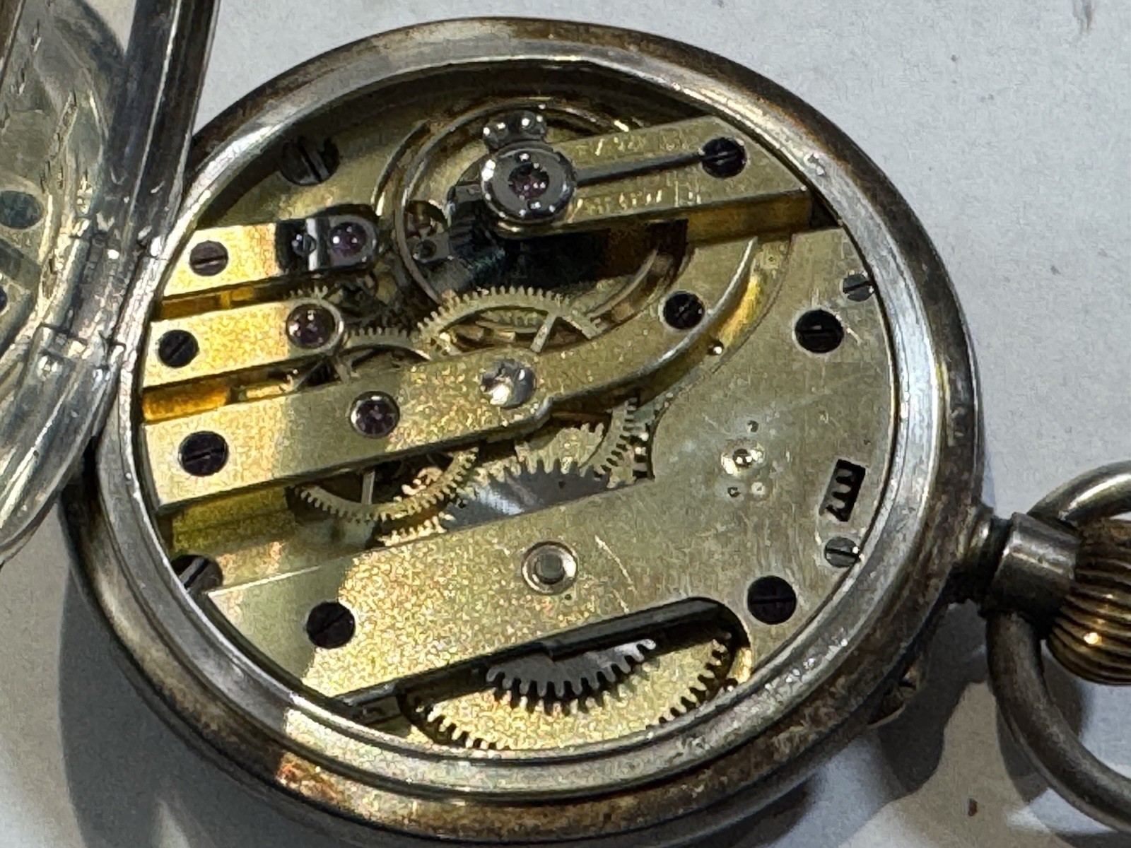 Antique Solid Silver Pocket Watch And Double Albe… - image 14