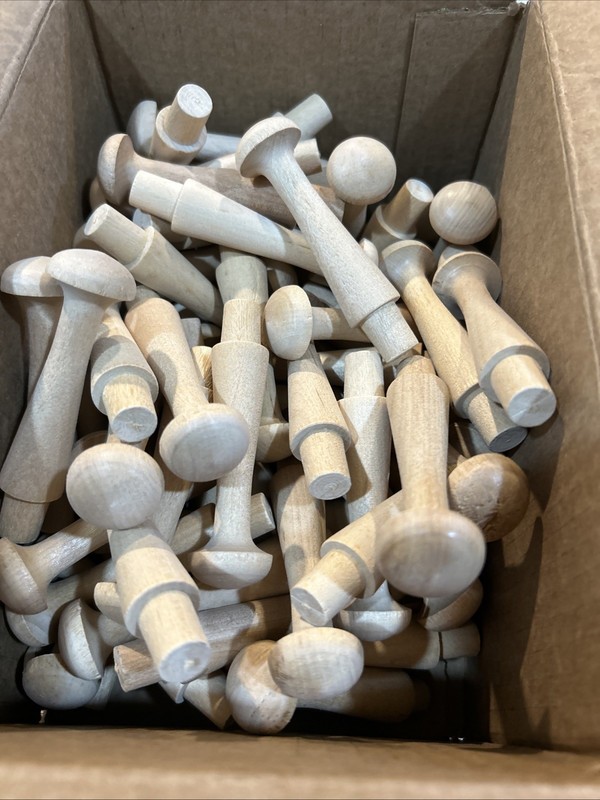 2 1/2” Birch Shaker Pegs 80 Pieces