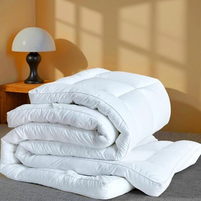 Luxury Hotel Sellected 3 Inch Mattress Topper Goose-Down-Like Fiber Mattress