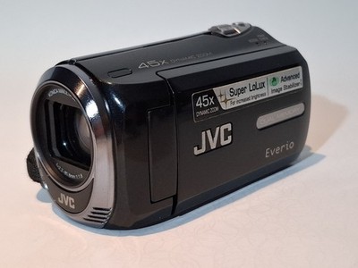 JVC Everio GZ-MS215BE Handheld High Definition HDD Camcorder Black Tested