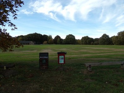 Photo A2 Cricket Ground & Pavilion on Fordham Heath Eight Ash Green Off  c2018