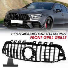 FOR MERCEDES A-CLASS W177 A35 AMG FRONT GRILLE GRILL PANAMERICANA GT Look 2018+