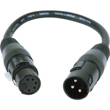 American DJ 3 Pin Male XLR to 5 Pin Female XLR Turnaround