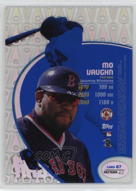1998 Topps Tek Pattern 42 Mo Vaughn #87 b4d