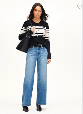 J.CREW Women s Wide Leg Jeans Medium Wash Bangkok Wash Size 30