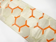 7646600: JAPANESE KIMONO / ANTIQUE FUKURO OBI / SILK / WOVEN KIKKO