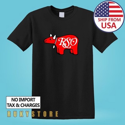 RSO Records Retro Men's Black Size S-5XL