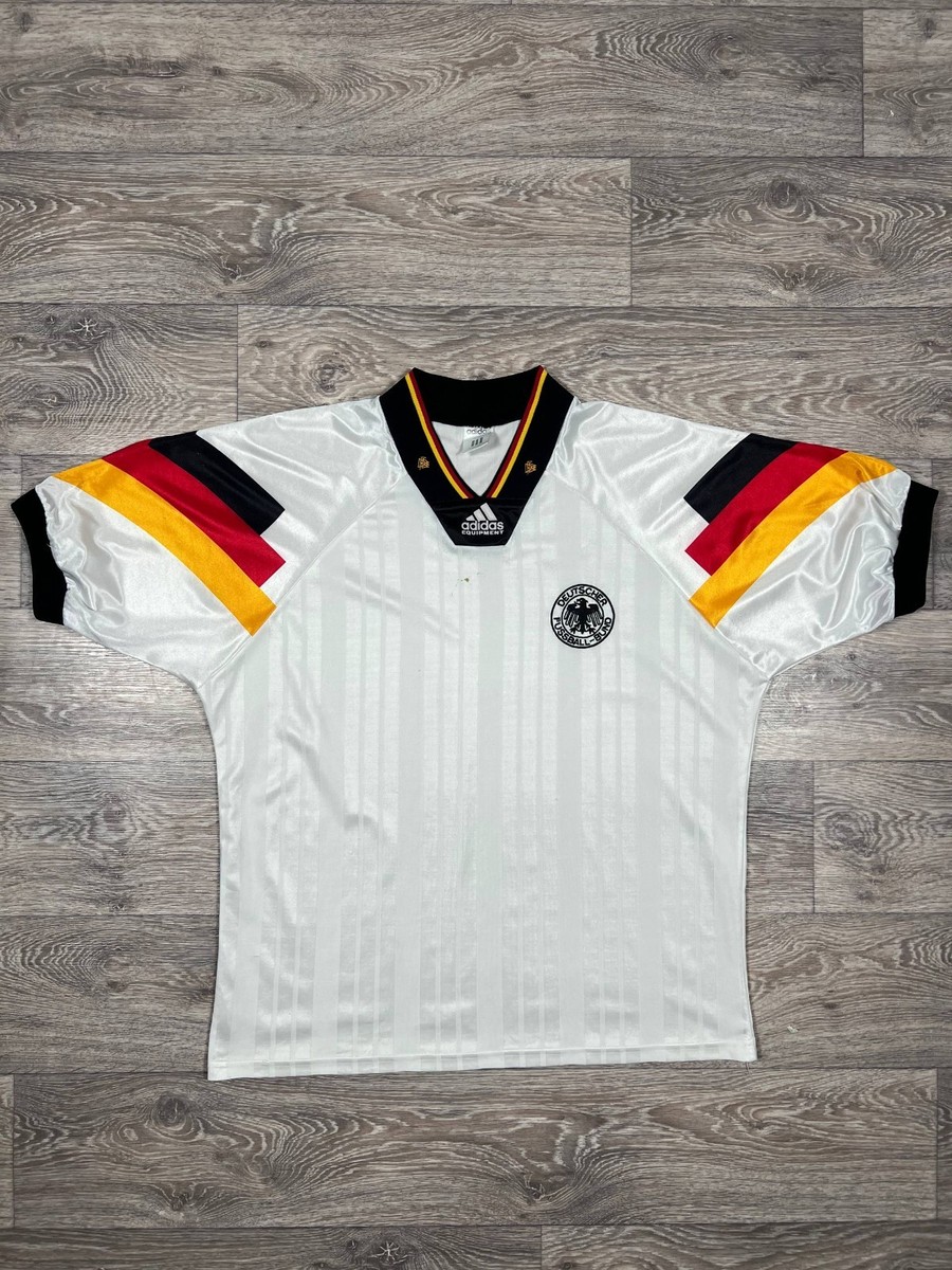GERMANY 1992 1994 HOME FOOTBALL SHIRT SOCCER JERSEY ADIDAS sz 42