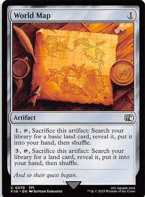 World Map 270 Final Fantasy Magic the Gathering