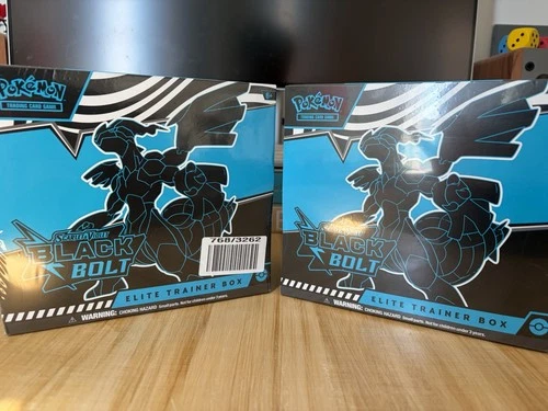 Pokemon TCG S&V - x2 - Black Bolt ETB Elite Trainer Box  - New Sealed