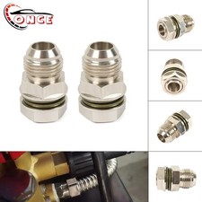 2 X AN10 10AN Turbo Oil Pan / Oil sump Return Drain Adapter Bung Fitting No Weld
