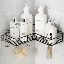 Shower Caddy Shelf Bathroom Corner Bath Storage Holder Organizer Triangular Rack