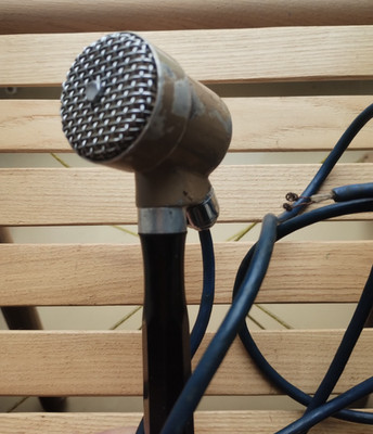 Vintage studio dynamic microphone MD-44 OKTAVA made in USSR 1963 UNTESTED