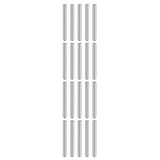 20 Pcs 6 mm x 60 mm Dowel Pins 316L Stainless Steel Shelf Support Peg Pin