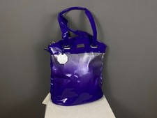 VERSUS Versace Purple Metallic Silver Zippered HandBag Total