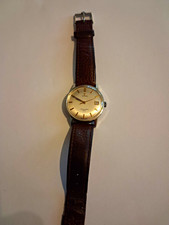 OMEGA Seamaster 600 Swiss Made Manual Wind Date Silver Dial Brown Leather