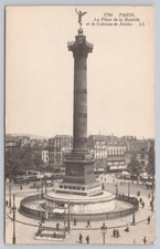 Paris France Postcard La Place de la Bastille Colonne de Juillet LL 1244
