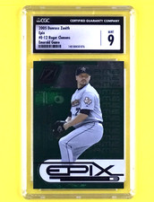 2005 Donruss Zenith - Epix Roger Clemens #E-12 Green Game /100 CGC 9 Mint