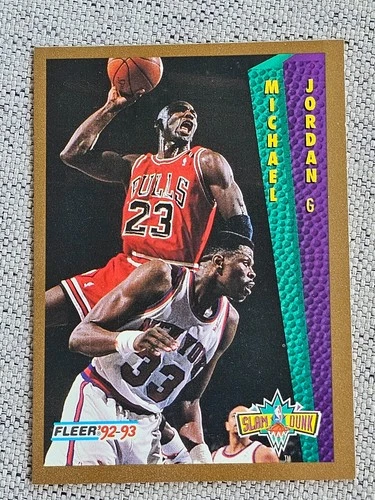MICHAEL JORDAN 1992-93 FLEER SLAM DUNK NBA BASKETBALL CARD #273 CHICAGO BULLS