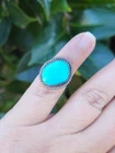 Vintage 925 Sterling Silver Native American Turquoise Ring Sz 3.5 Estate Jewelry