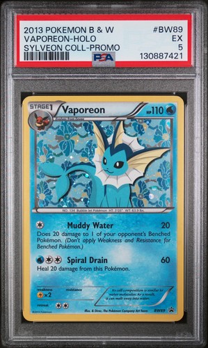 Vaporeon graded PSA 5 for sale on eBay