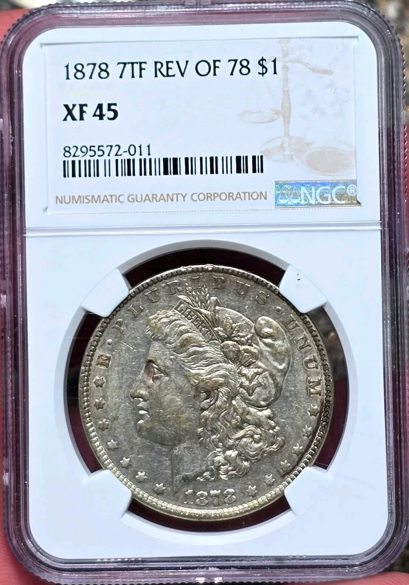 Silver NGC Grade XF 45 US Morgan US Dollars (1878-1921) for sale