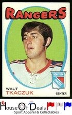 1971-72 Topps #75 Walt Tkaczuk New York Rangers NHL Hockey Card