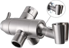 Shower Arm Diverter with Handshower Mount, G1/2 Brass Shower Diverter Valve...