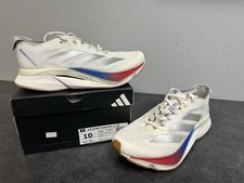 Women  s Size 10B - Adidas Adizero Boston 12 White Matte Silver Pure Ruby JI4480