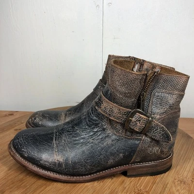 Bed Stu Becca Womens size 8.5 shoes Brown Leather Short Harness Ankle boots - Image 1 of 4