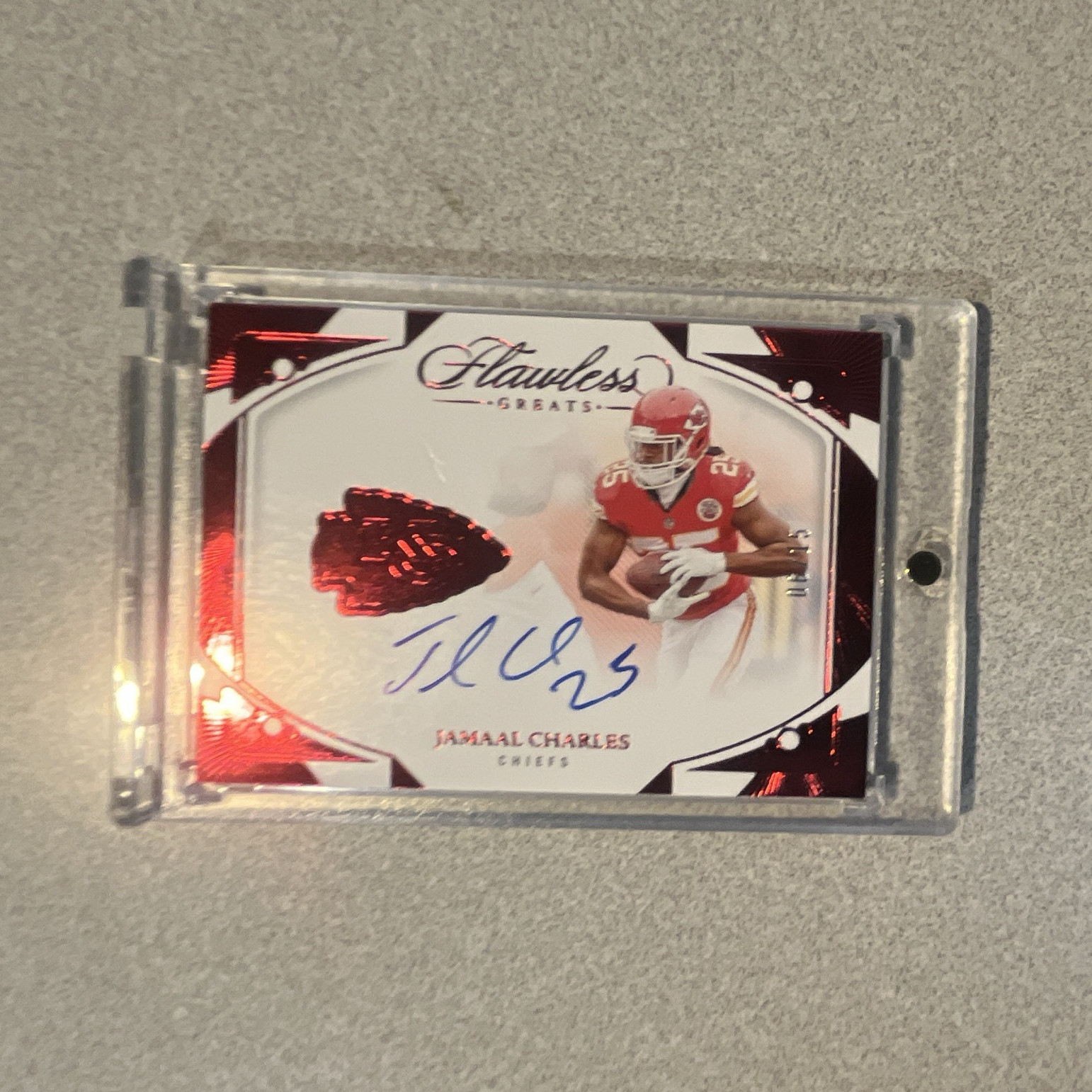 Panini Flawless Flawless Greats Jamaal Charles Chiefs Auto FG-JC 2/5