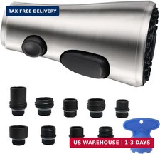 Pull Down Spray Head for Kitchen Faucet, 3 Modes with 9 Adapters, Faucet Head Re
