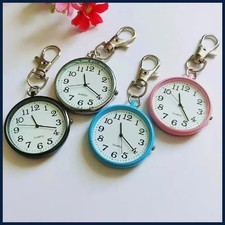 New Tiny Cute Quartz Pocket Watch with Keyring Men Women Quartz Watch for Nurses