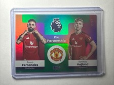 2025-26 Topps Premier League - Pro Partnership Fernandes & Hojlund Green /99