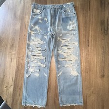 Anthropologie Pilcro jeans Sz 28 SAMPLE RARE distressed Light Wash Grunge NEW