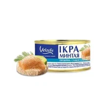 100 g (3.5 oz) Pollock Caviar Lightly salted TIN IKRA Икра Минтая Минтай KOSHER